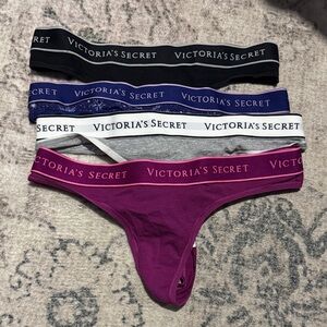 Victoria's Secret Thong Collection - Black, Navy, Gray, Magenta